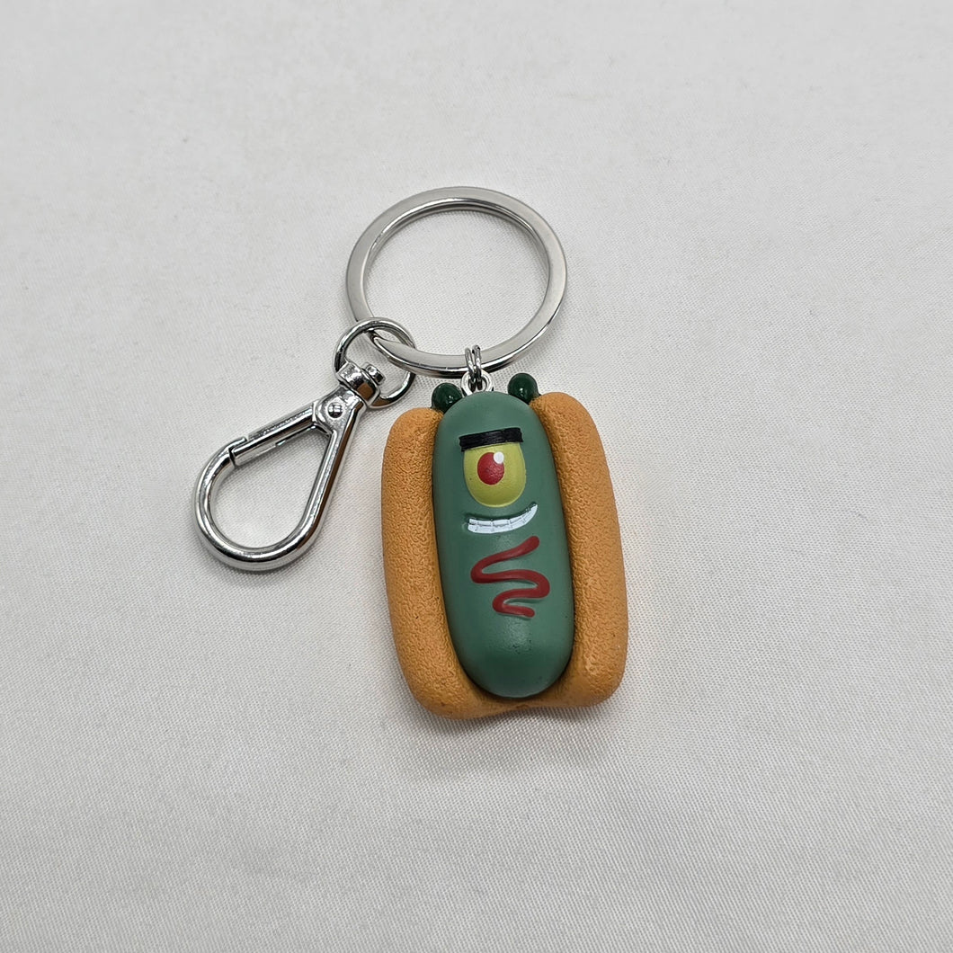 Plankton Hotdog KeyChain