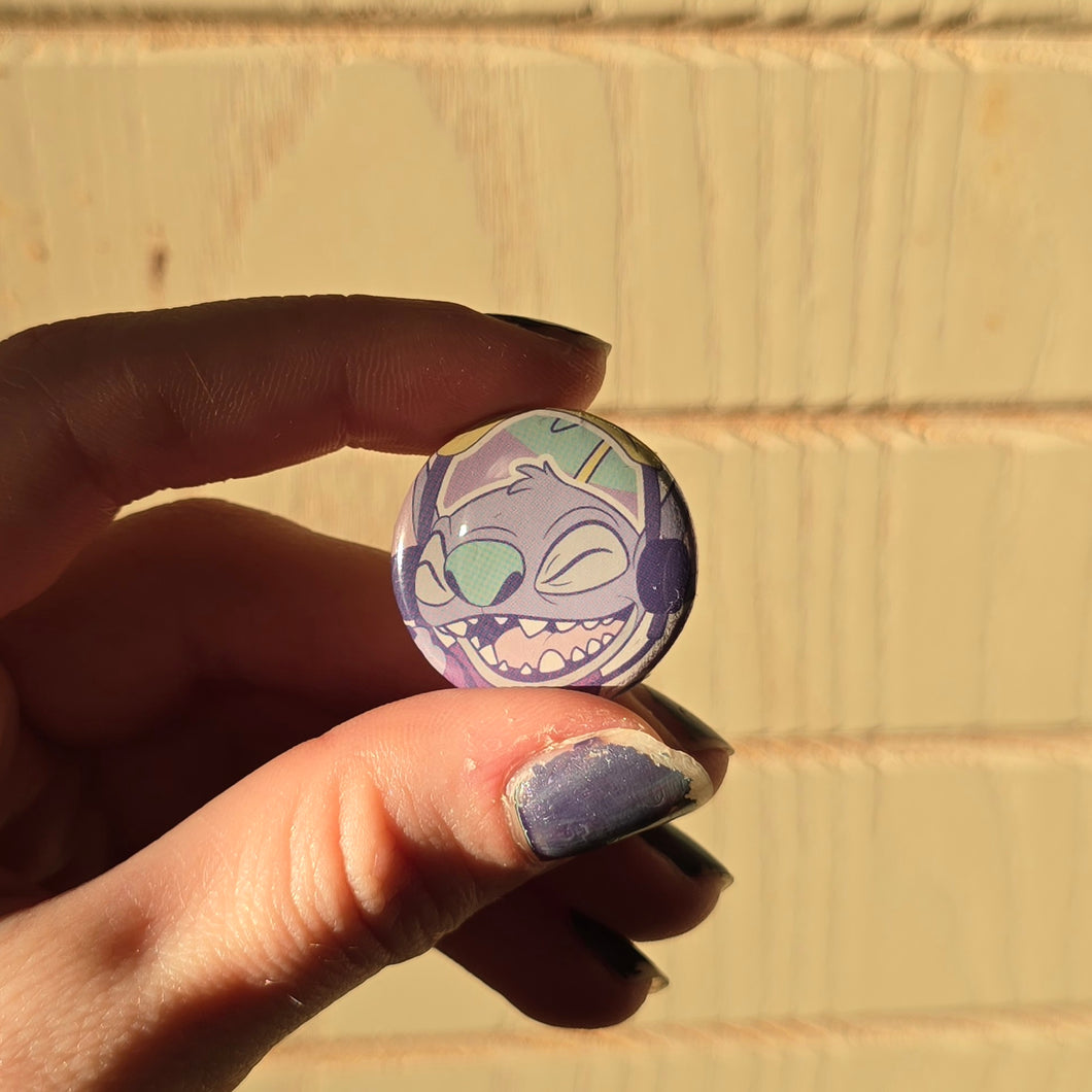 Alien Button Pin