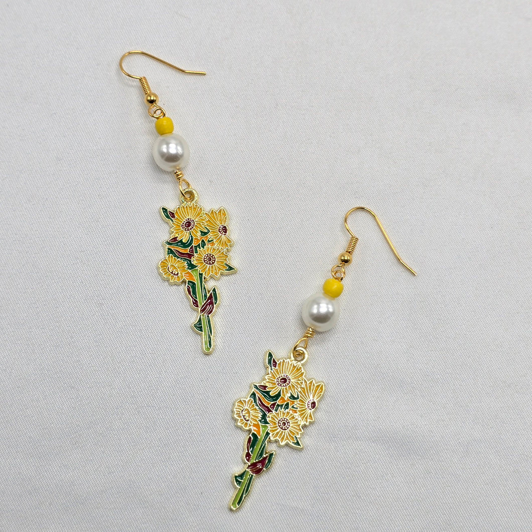 Sunflower Earrings