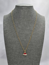 Load image into Gallery viewer, Santa Hat Enamel Necklace
