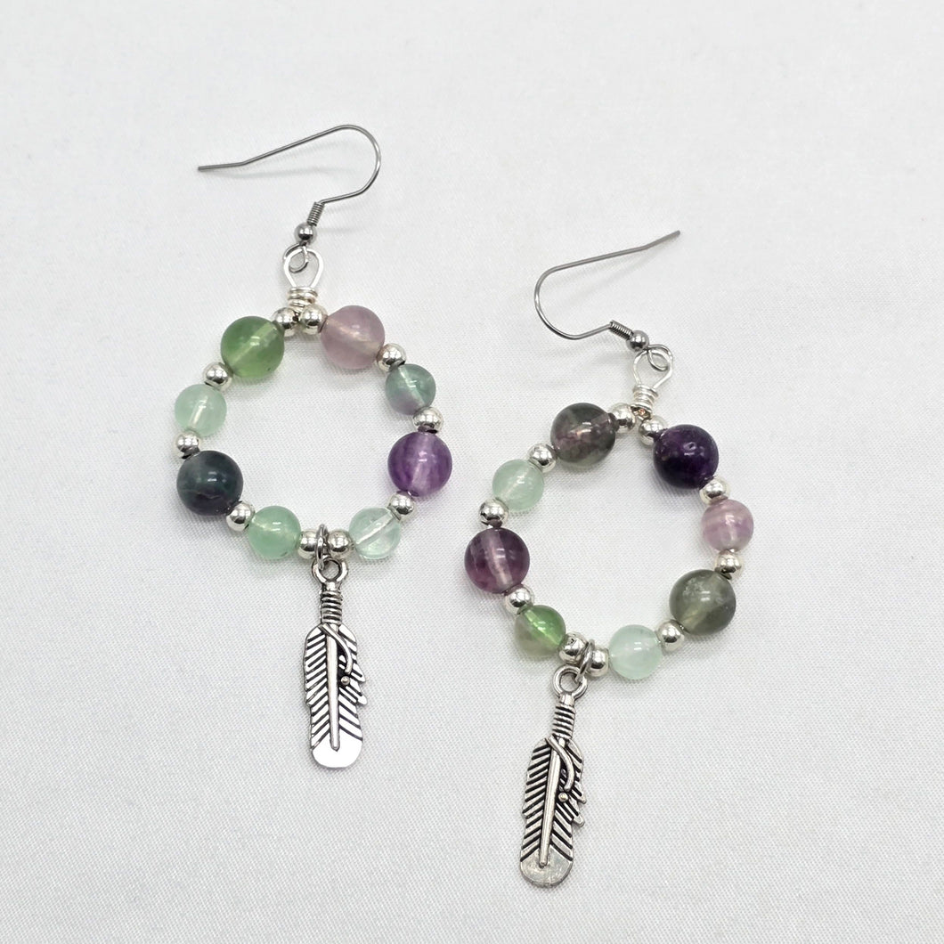 Feather Crystal Earrings