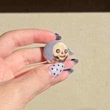 Load image into Gallery viewer, Skelly Button Pin

