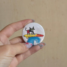 Load image into Gallery viewer, Surfer Button Pin

