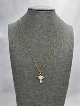 Load image into Gallery viewer, Santa Dog Enamel Necklace
