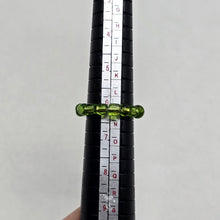 Load image into Gallery viewer, Green Seed Bead Ring
