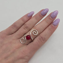 Load image into Gallery viewer, Red Swirl Ring
