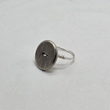 Load image into Gallery viewer, Silver Button Ring
