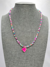 Load image into Gallery viewer, Heart Seed Bead Necklace
