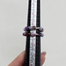 Load image into Gallery viewer, Purple Seed Bead Ring
