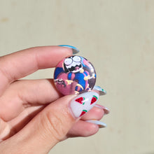 Load image into Gallery viewer, Evil Pomni Button Pin
