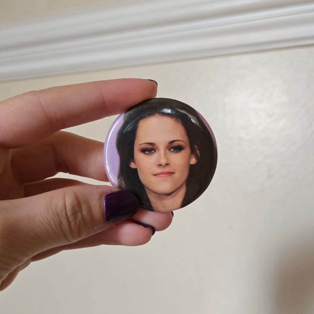 Actress Button Pin