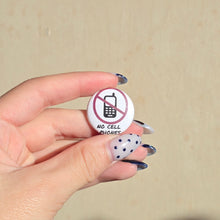 Load image into Gallery viewer, No Cell Phones Button Pin
