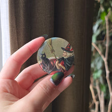 Load image into Gallery viewer, Witch Button Pin
