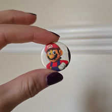 Load image into Gallery viewer, Mario Button Pin

