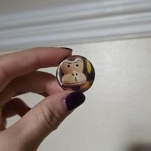 Load image into Gallery viewer, Monkey Button Pin

