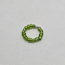 Load image into Gallery viewer, Green Seed Bead Ring
