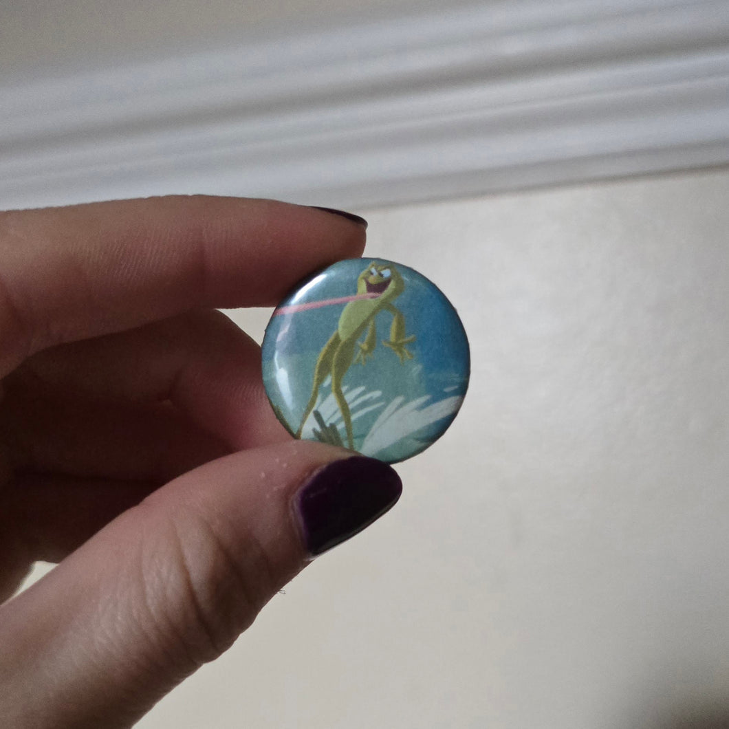 Froggy Prince Button Pin