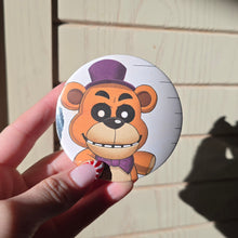 Load image into Gallery viewer, Golden Freddy Button Pin
