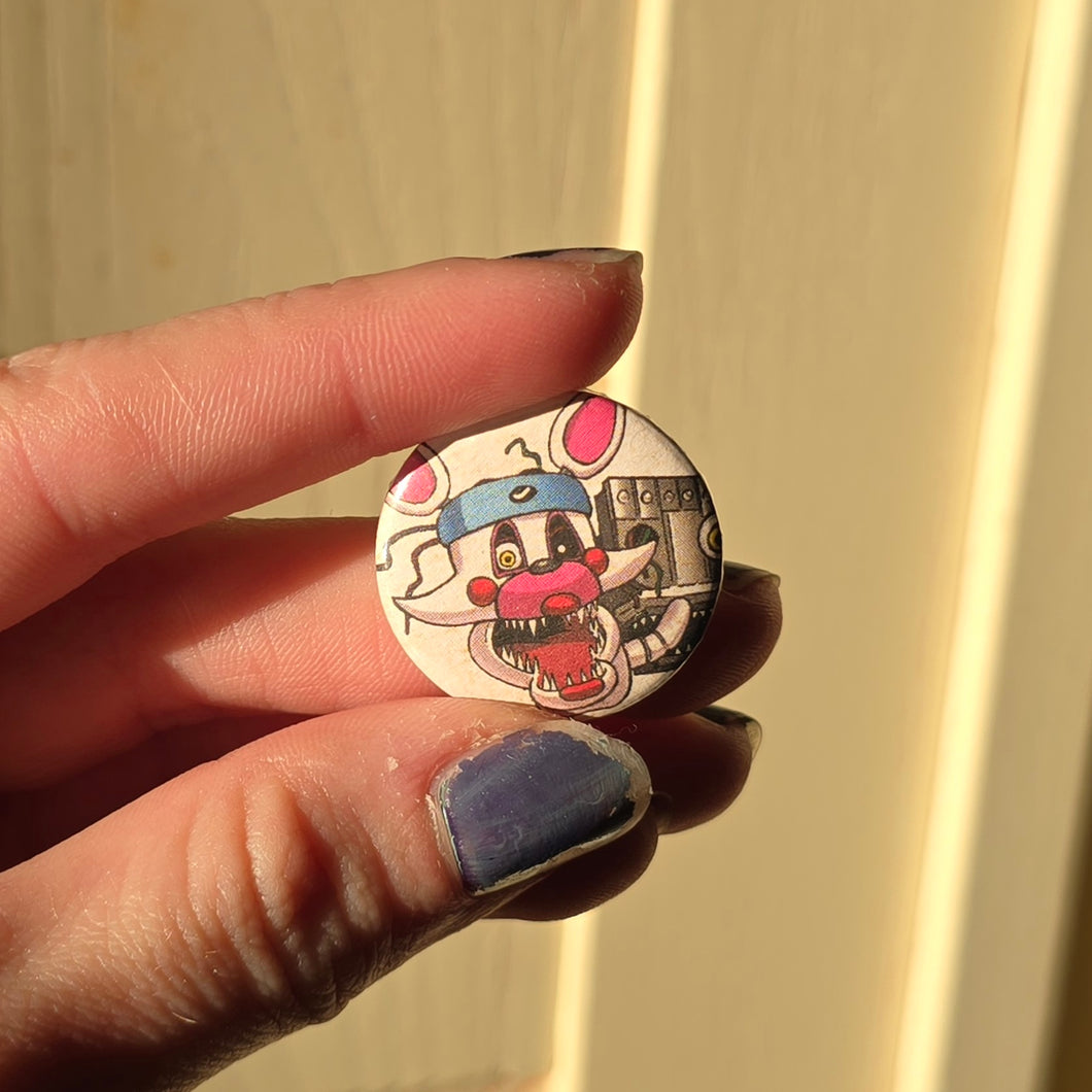 Animatronic Button Pin