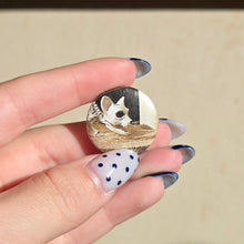 Load image into Gallery viewer, Skeleton Cat Button Pin
