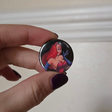 Load image into Gallery viewer, Sparkly Girl Button Pin
