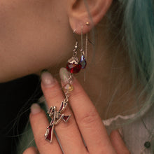Load image into Gallery viewer, Cross and Skeleton Earrings
