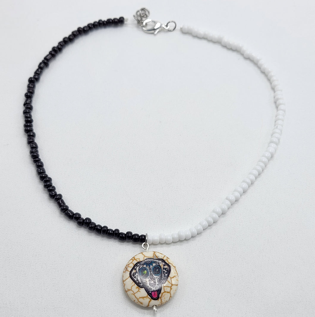 Day of the Dead Dog Necklace