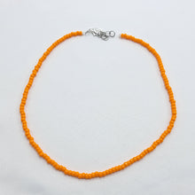 Load image into Gallery viewer, Orange Seed Bead Necklace
