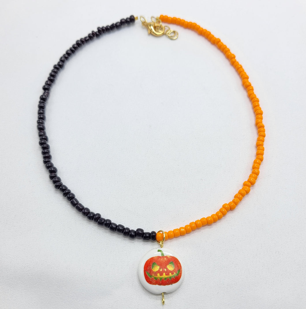 Jack O Lantern Necklace