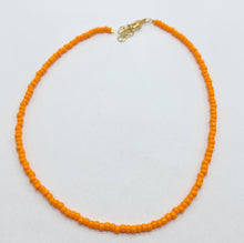 Load image into Gallery viewer, Orange Seed Bead Necklace
