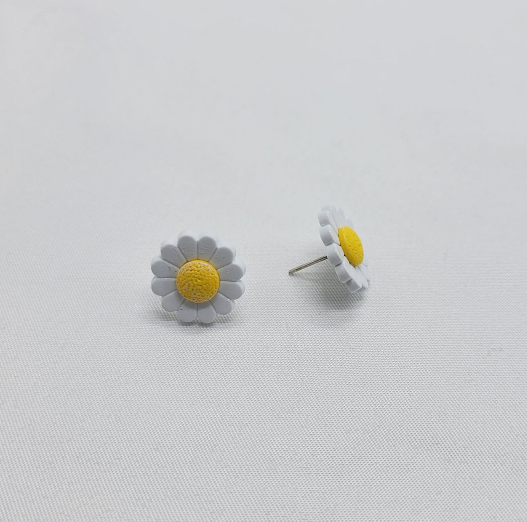 Cute as a Button Sunflower Earrings