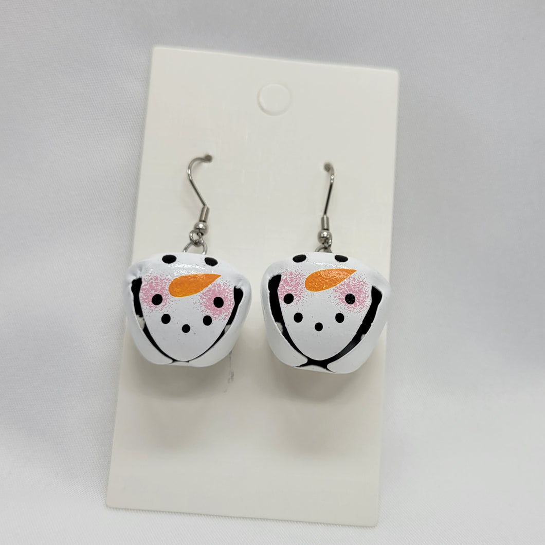 Snowmen Jingle Bell Earrings