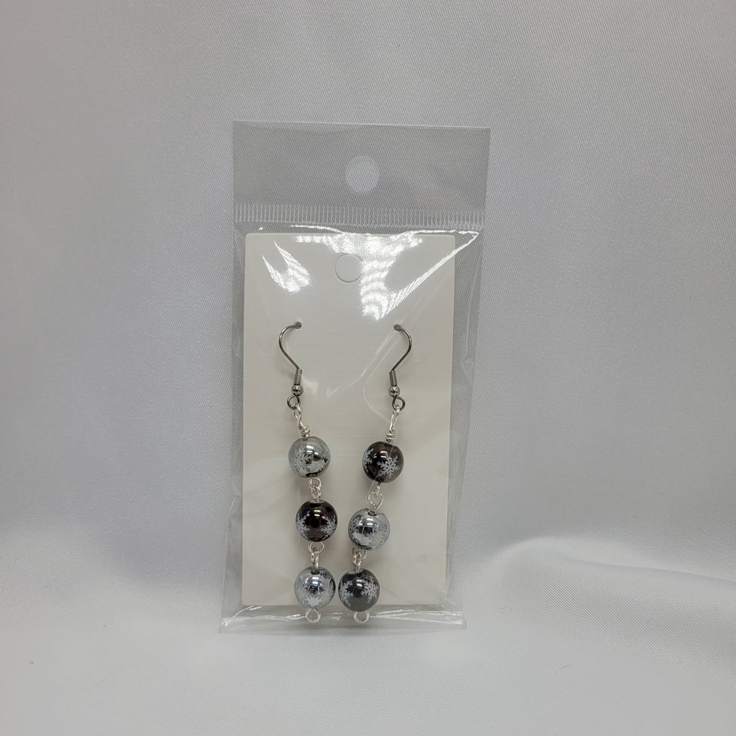 Snowflake Bead Earrings