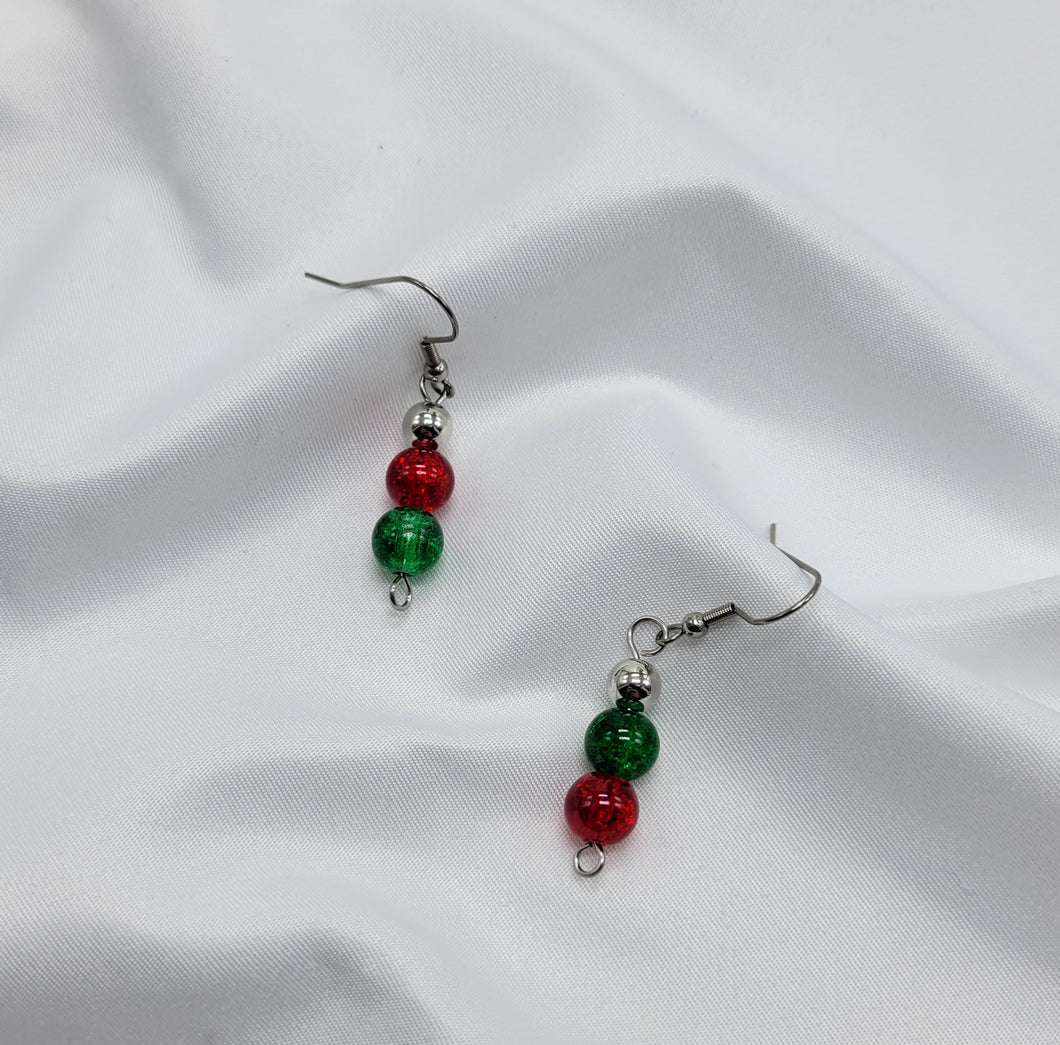 Christmas Bead Earrings