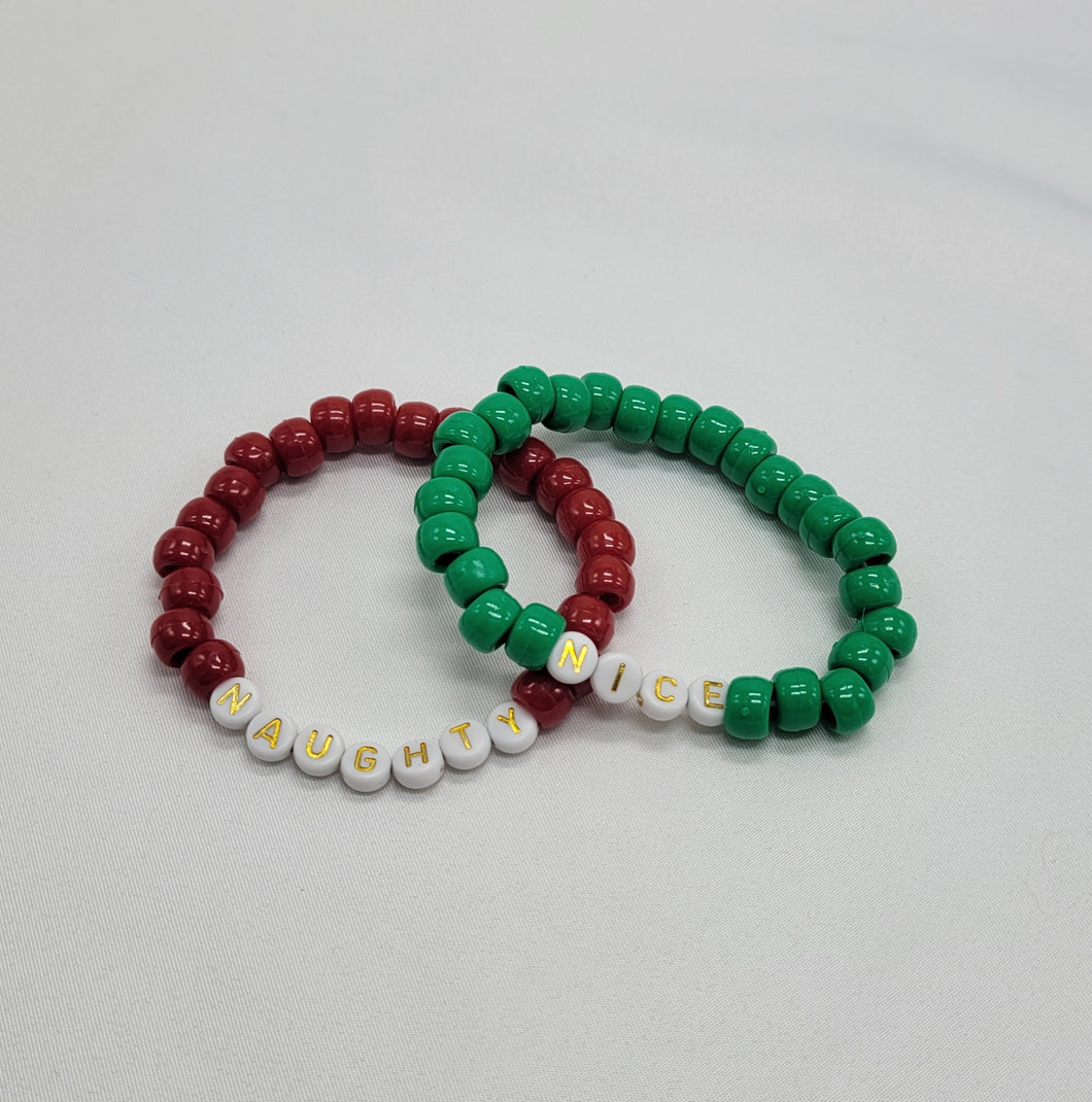 Naughty & Nice Kandi Bracelet Duo