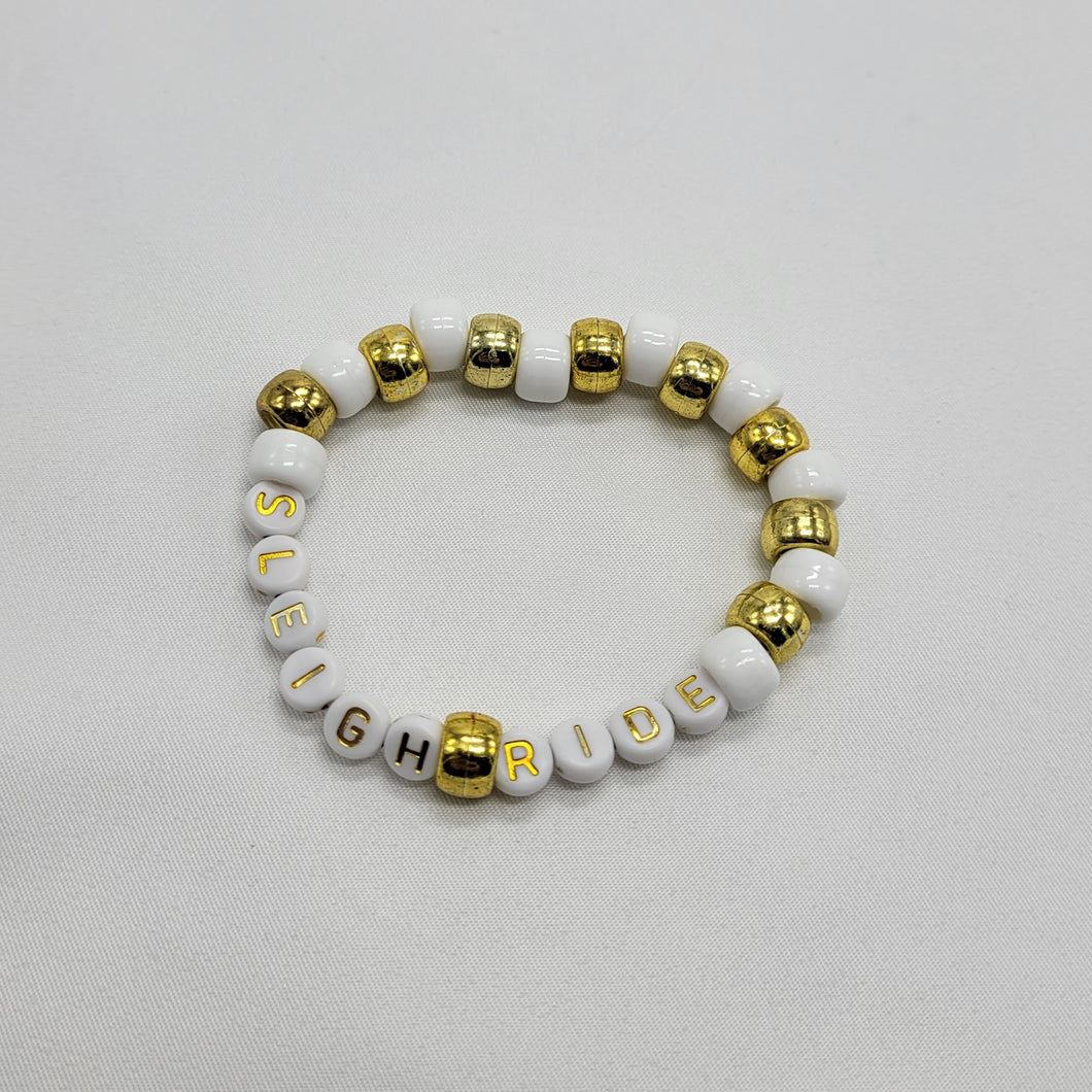 Sleigh Ride Kandi Bracelet