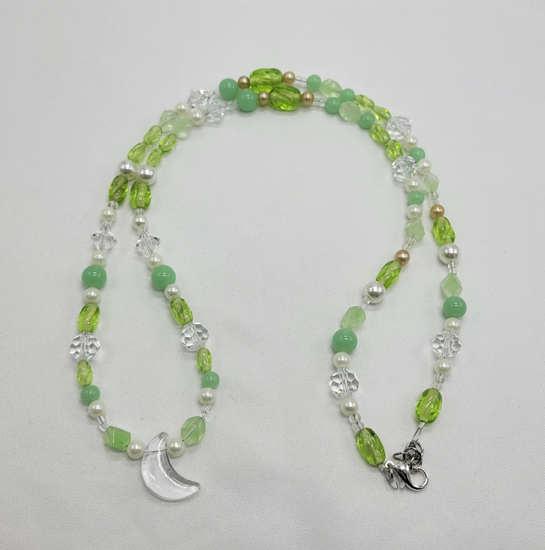 Green and the Moon Necklace
