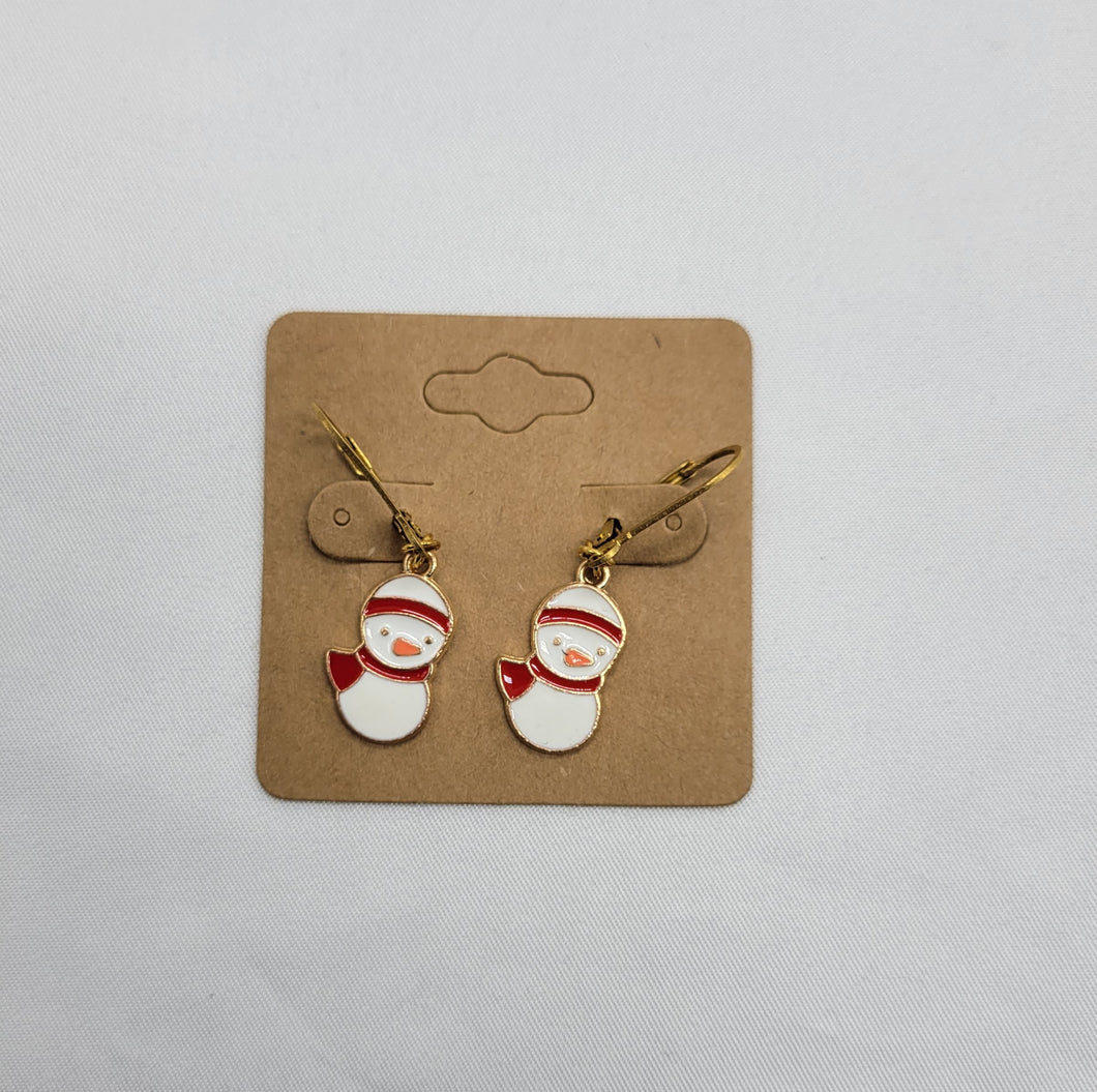 Penguin Lever back Earrings