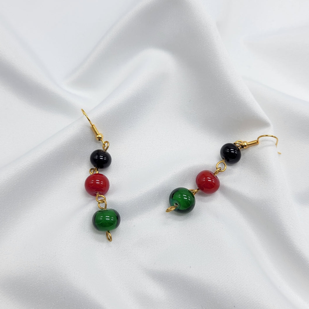 Hand Fired Bead Earrings