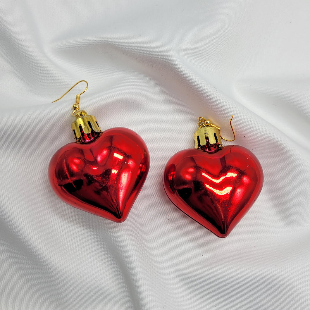 Red Heart Earrings