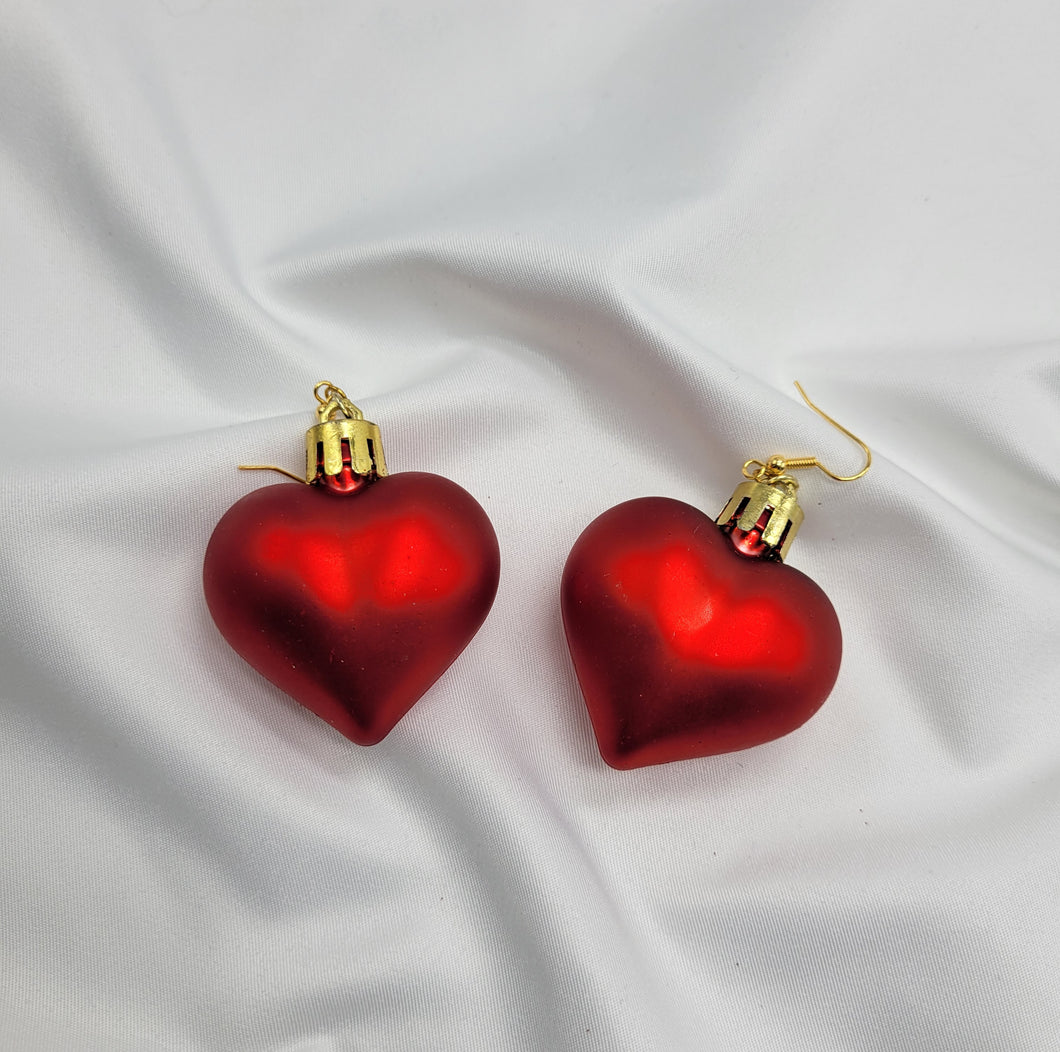 Red Heart Earrings