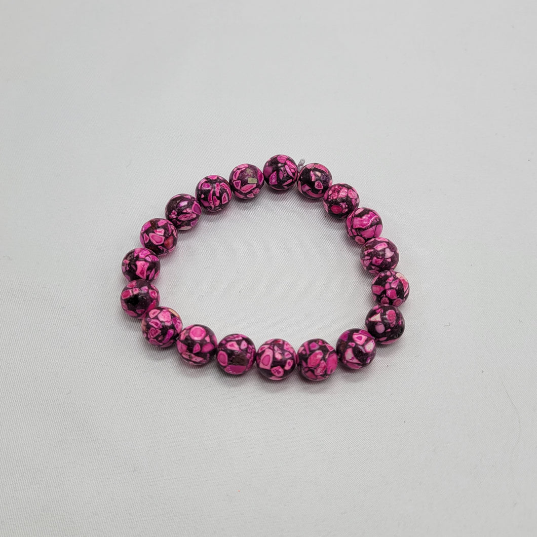 Pink Howlite Bracelet