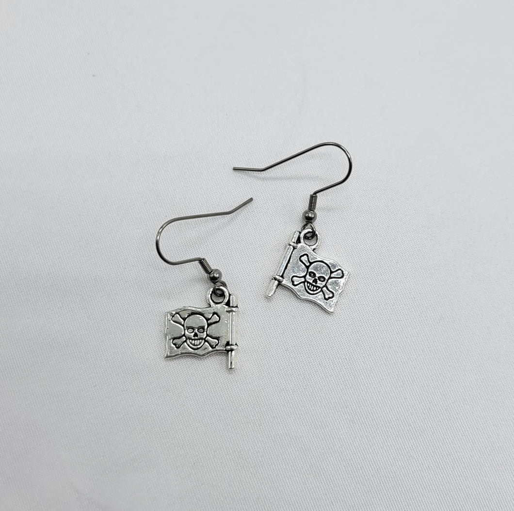 Pirate Flag Earrings