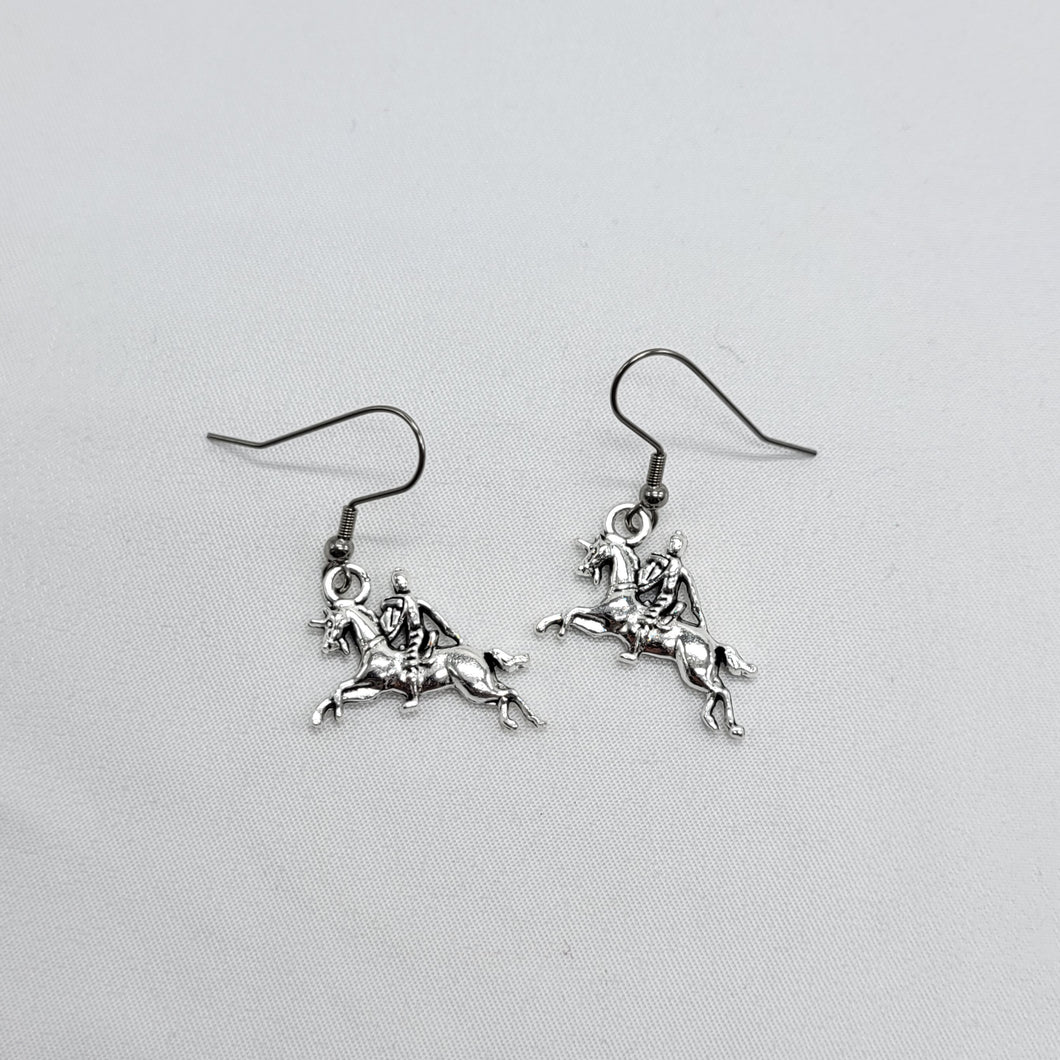 Knight on Horse Earrings