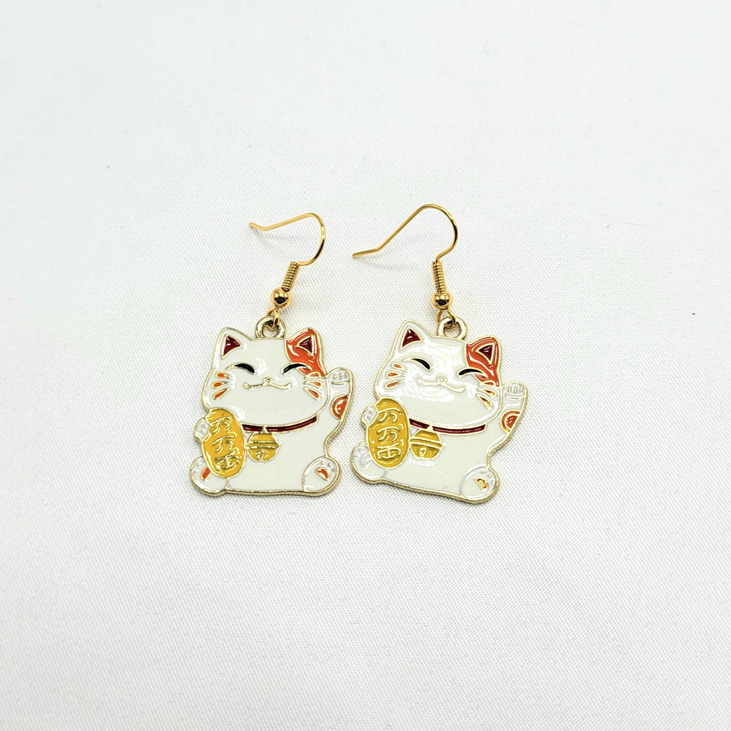 Good Luck Cat Earrings