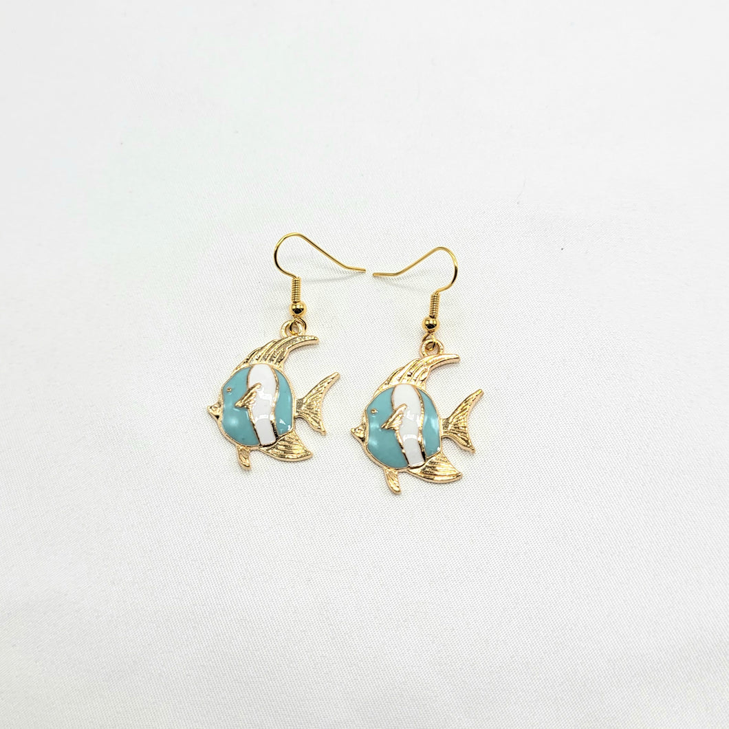 Enamel Fish Earrings