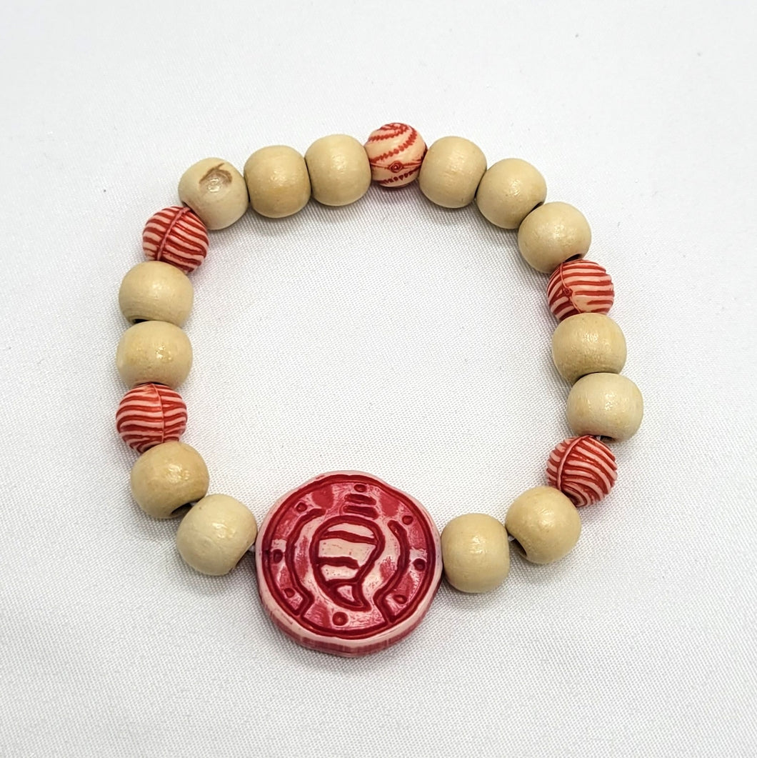 Wood Beaded Bracelet