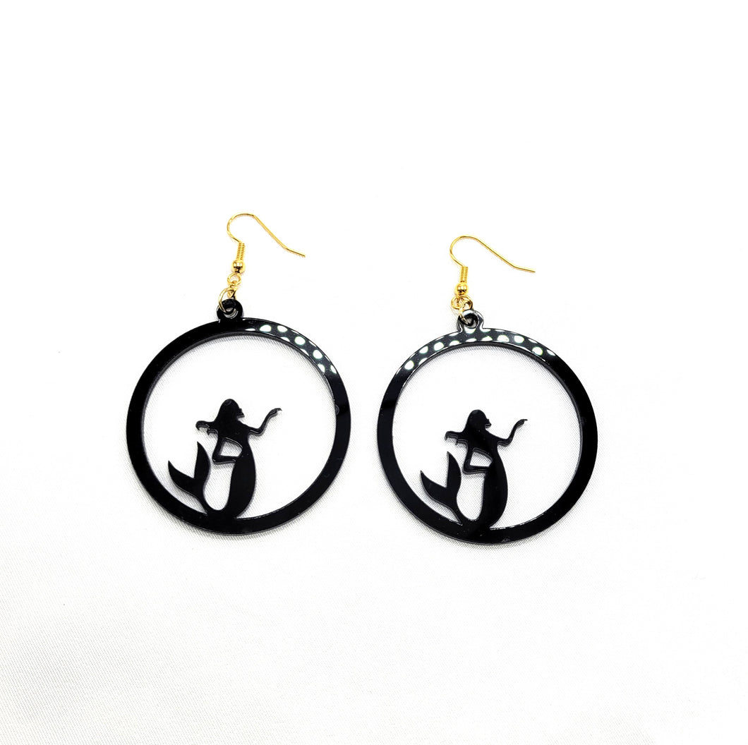 Mermaid Silhouette Earrings