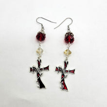 Load image into Gallery viewer, Cross and Skeleton Earrings
