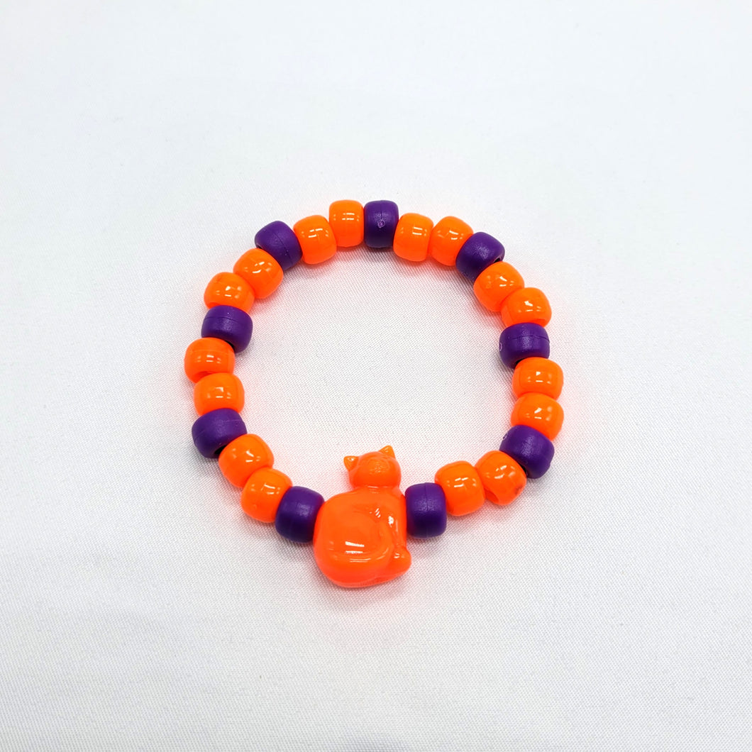 Orange Cat Kandi Bracelet